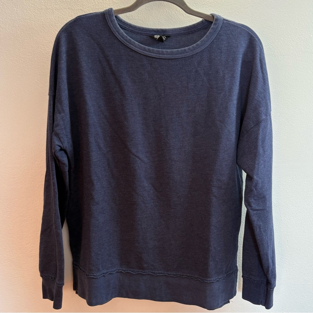 Buffalo David Bitton Blue Distressed Sweatshirt S